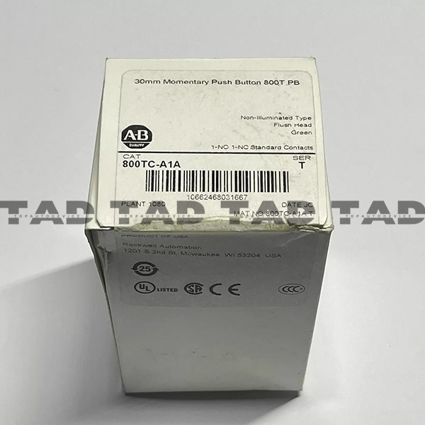 Allen-Bradley 800TC-A1A 30mm Momentary Push Button 800T PB