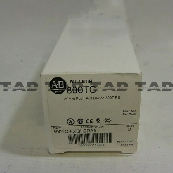 Allen-Bradley 800TC-FXQH2RA5 30mm Push-Pull Device 800T PB