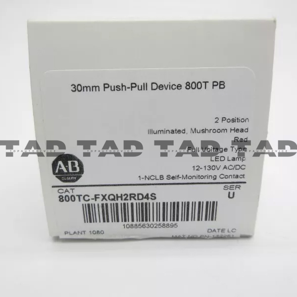 Allen-Bradley 800TC-FXQH2RD4S 30mm Push-Pull Device 800T PB