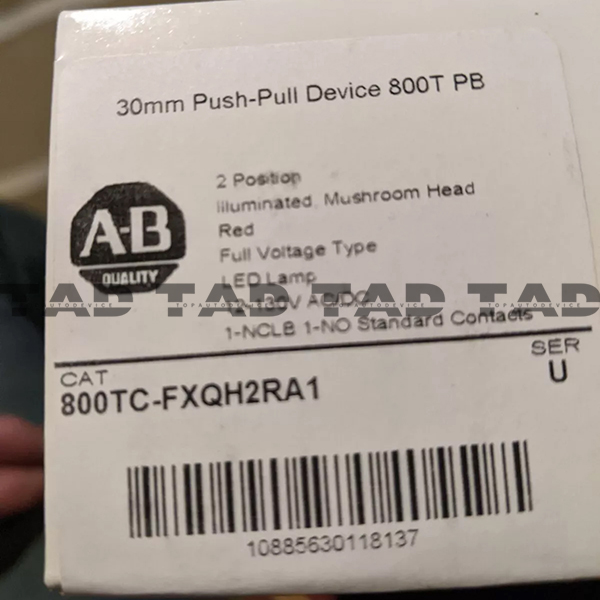 Allen-Bradley 800TC-FXTQH2RA1 30mm Push-Pull Device 800T PB