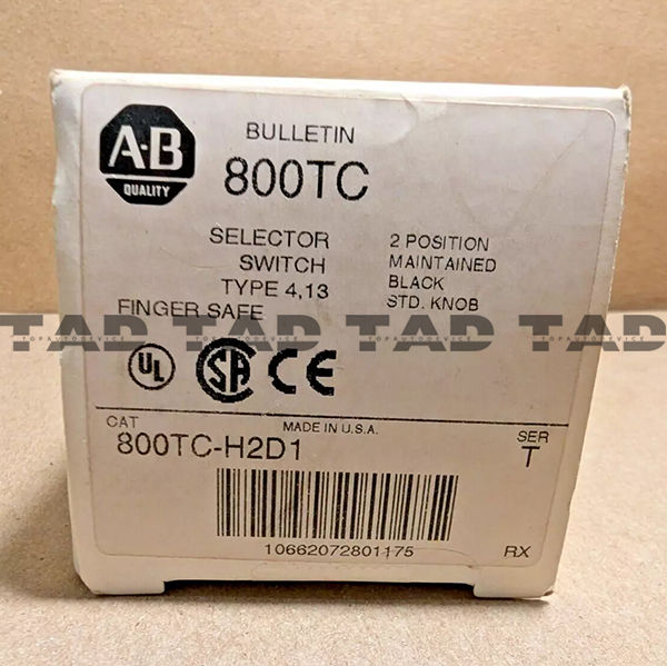 Allen-Bradley 800TC-H2D1 30mm Selector Switch 800T PB