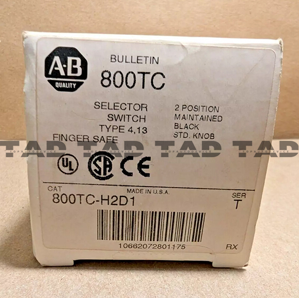Allen-Bradley 800TC-H2D1 30mm Selector Switch 800T PB