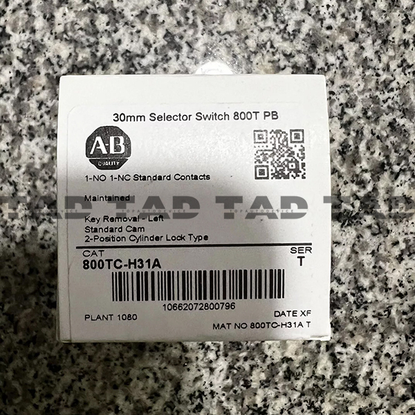 Allen-Bradley 800TC-H31A 30mm Selector Switch 800T PB