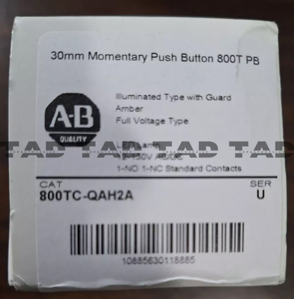 Allen-Bradley 800TC-QAH2A 30mm Momentary Push Button 800T PB