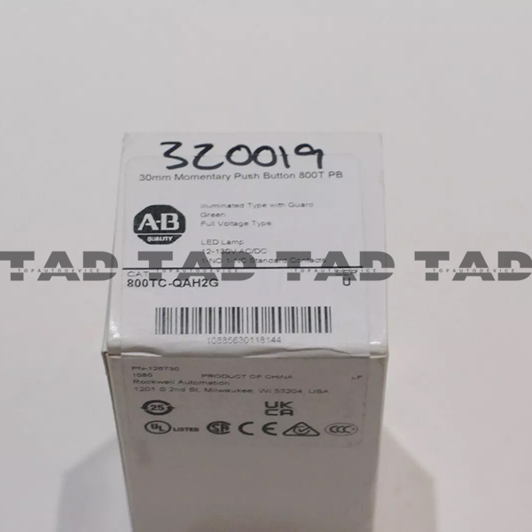 Allen-Bradley 800TC-QAH2G 30mm Momentary Push Button 800T PB