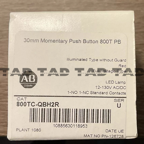 Allen-Bradley 800TC-QBH2R Best Selling 30mm Momentary Push Button 800T PB