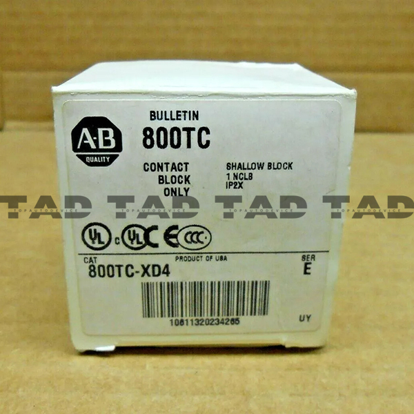 Allen-Bradley 800TC-XD4 30mm Contact Block 1-NCLB 800T PB