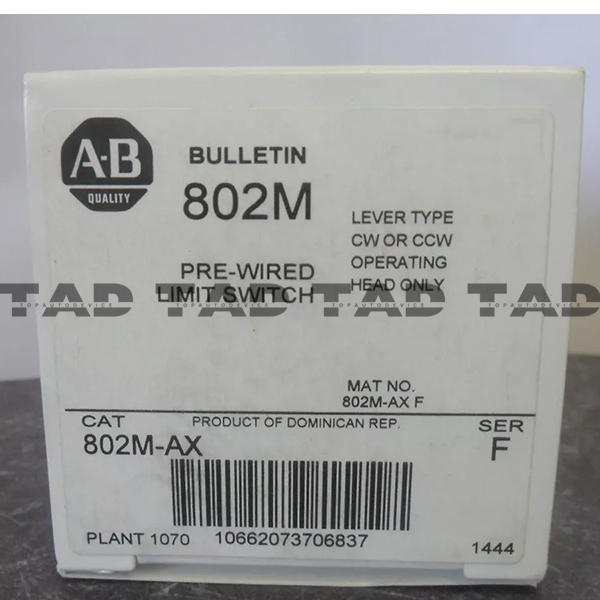 Allen-Bradley 802M-AX Factory Sealed Limit Switch