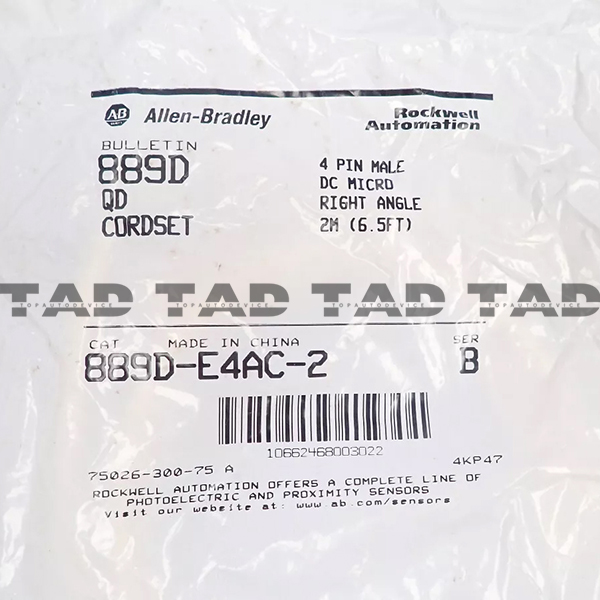 Allen-Bradley 889D-E4AC-2 889 DC Micro Cable