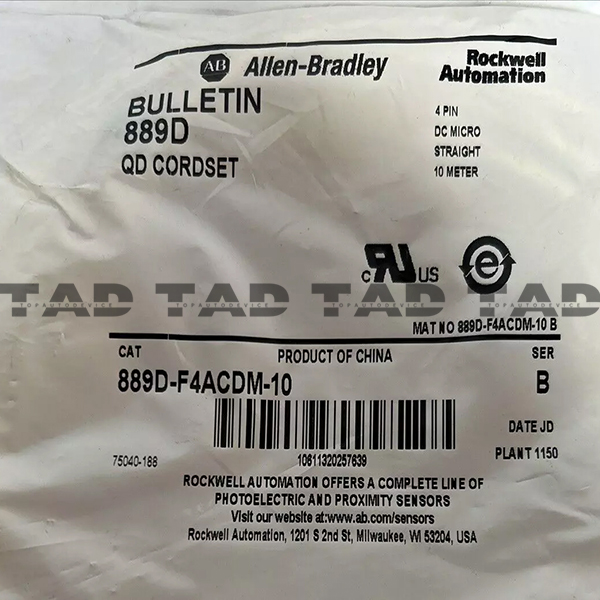 Allen-Bradley 889D-F4ACDM-10 889 DC Micro Cable