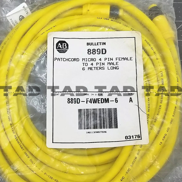 Allen-Bradley 889D-F4ACDM-6 889 DC Micro Cable