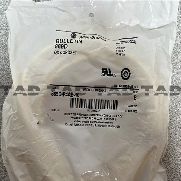 Allen-Bradley 889D-F4AE-10 889 DC Micro Cable