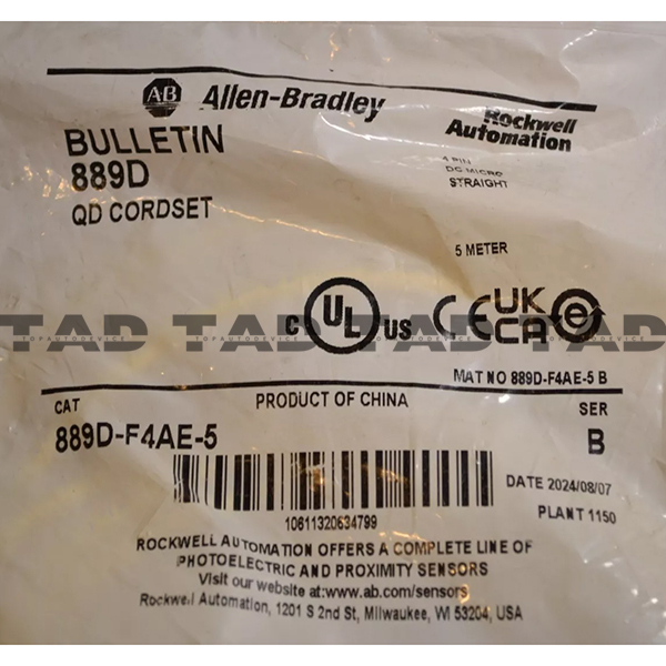 Allen-Bradley 889D-F4AE-5 889 DC Micro Cable