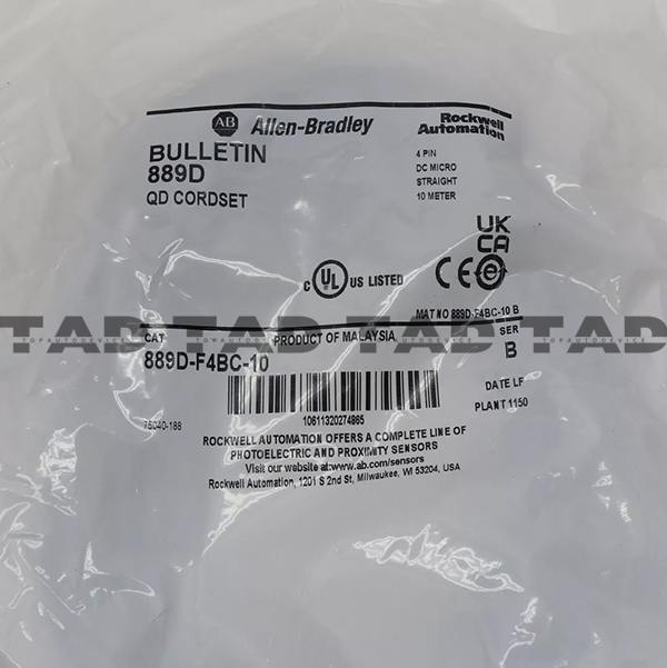 Allen-Bradley 889D-F4BC-10 889 DC Micro Cable