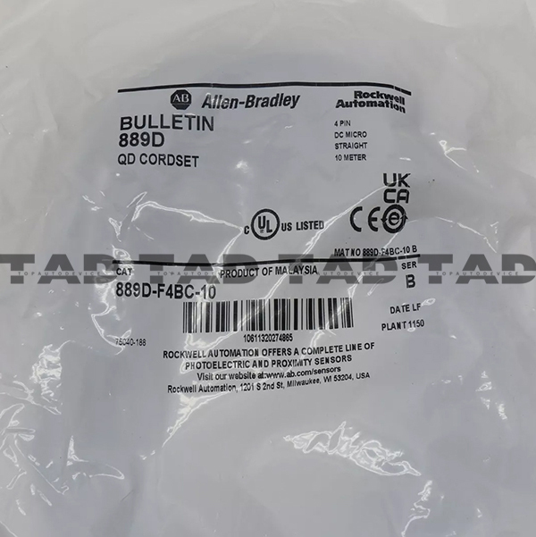 Allen-Bradley 889D-F4BC-10 889 DC Micro Cable