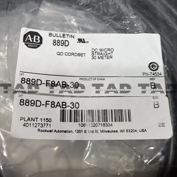 Allen-Bradley 889D-F8AB-30 889 DC Micro Cable