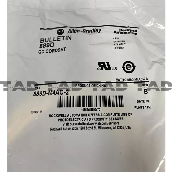 Allen-Bradley 889D-M4AC-2 889 DC Micro Cable