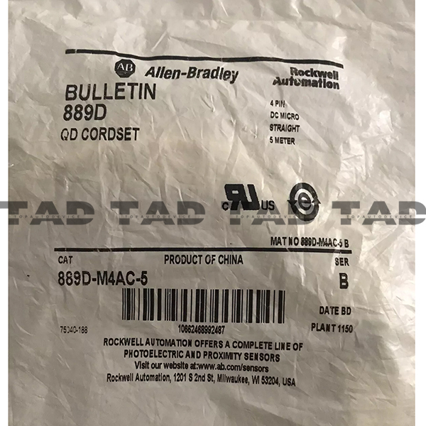 Allen-Bradley 889D-M4AC-5 889 DC Micro Cable