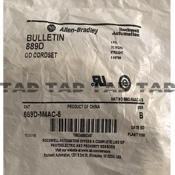 Allen-Bradley 889D-M4AC-5 889 DC Micro Cable