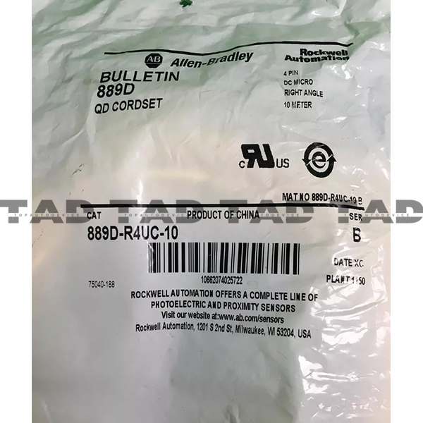 Allen-Bradley 889D-R4UC-10 889 DC Micro Cable