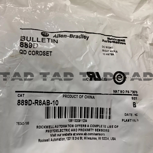 Allen-Bradley 889D-R8AB-10 889 DC Micro Cable