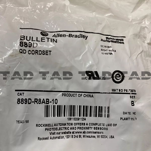 Allen-Bradley 889D-R8AB-10 889 DC Micro Cable