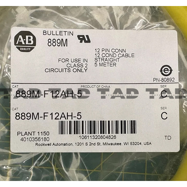 Allen-Bradley 889M-F12AH-5 889 M23 Cable