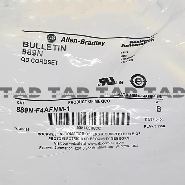 Allen-Bradley 889N-F4AFNM-1 889 Mini Cable