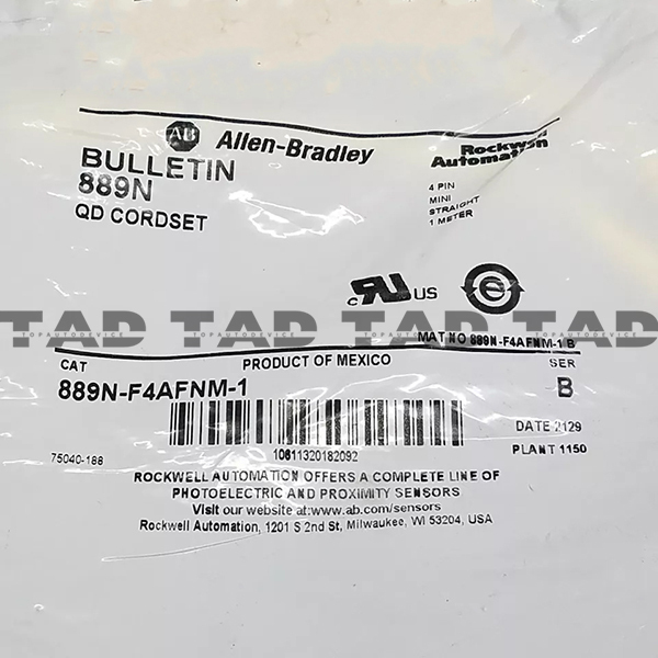 Allen-Bradley 889N-F4AFNM-1 889 Mini Cable