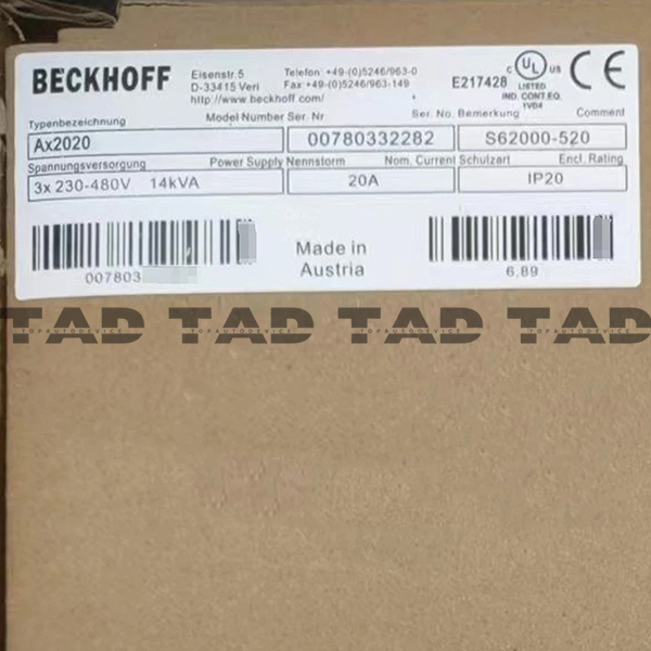 BECKHOFF AX2020