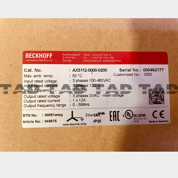 BECKHOFF AX5112-0000-0200