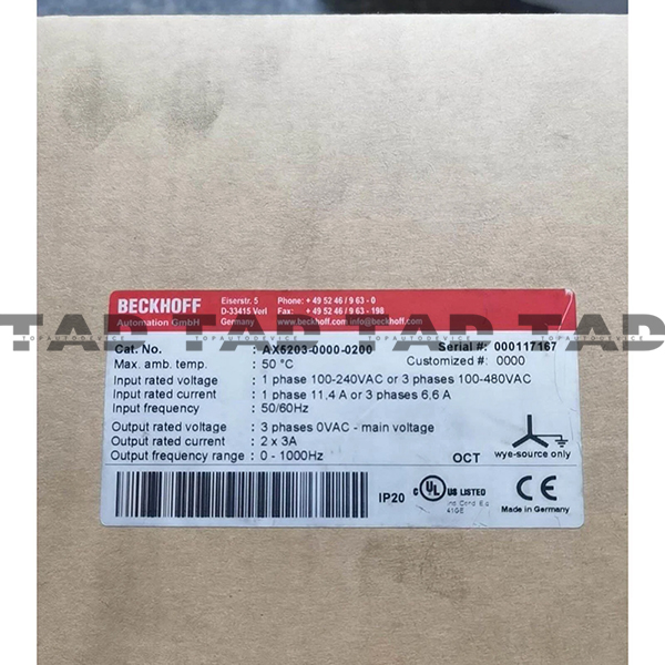 BECKHOFF AX5203-0000-0200