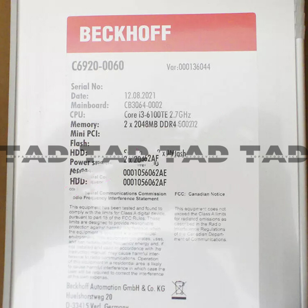 BECKHOFF C6920-0060