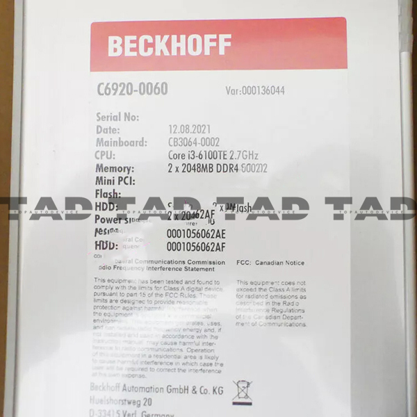 BECKHOFF C6920-0060