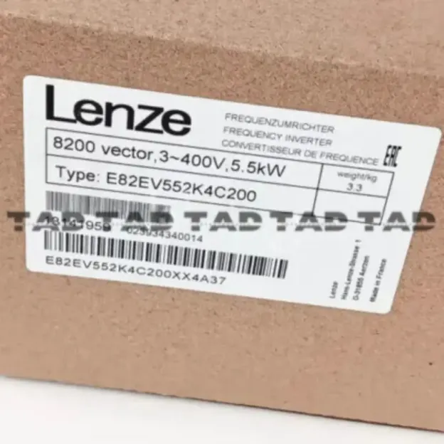 Lenze E82EV552K4C200 Frequency Inverter – 5.5 kW, 8200