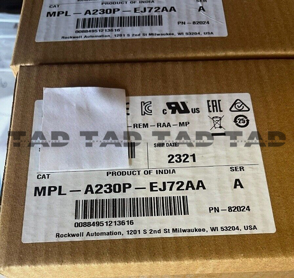Allen-Bradley MPL-A230P-EJ72AA MP-Series MPL 240V AC Rotary Servo Motor