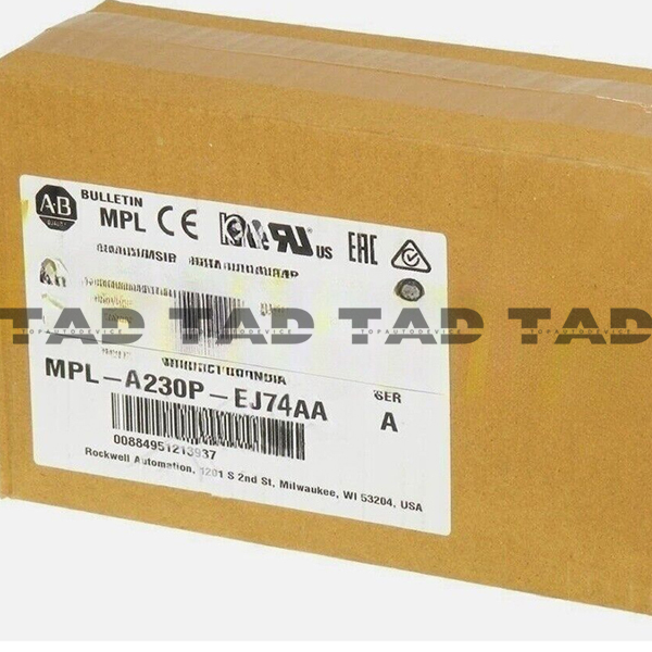Allen-Bradley MPL-A230P-EJ74AA MP-Series MPL 240V AC Rotary Servo Motor