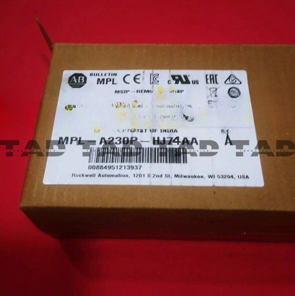Allen-Bradley MPL-A230P-HJ74AA MP-Series MPL 240V AC Rotary Servo Motor