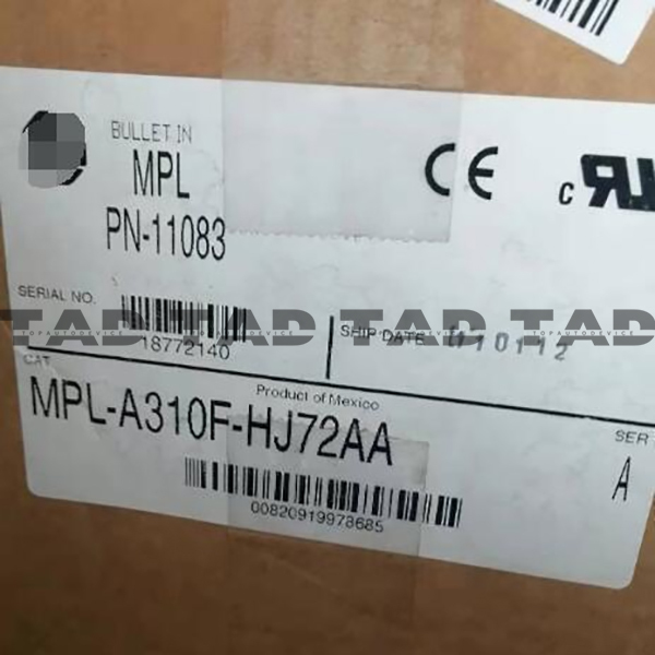Allen-Bradley MPL-A310F-HJ72AA MP-Series MPL 240V AC Rotary Servo Motor