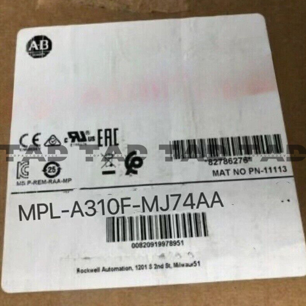 Allen-Bradley MPL-A310F-MJ74AA MP-Series MPL 240V AC Rotary Servo Motor