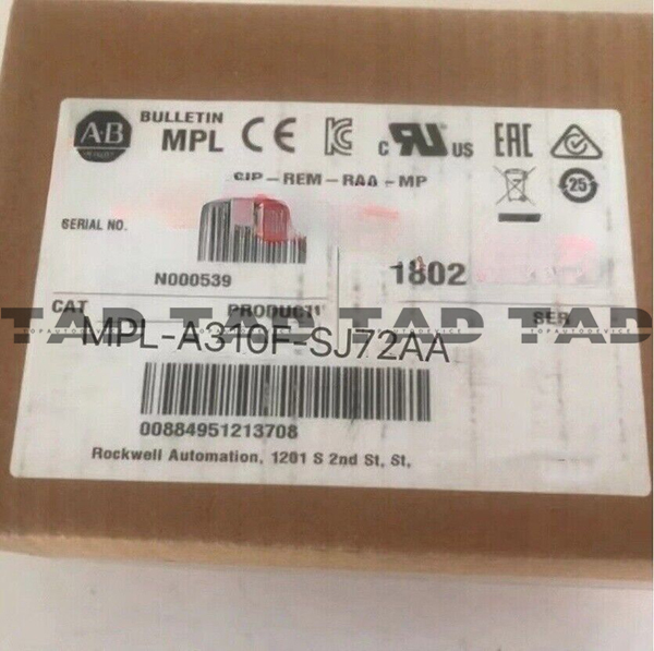 Allen-Bradley MPL-A310F-SJ72AA MP-Series MPL 240V AC Rotary Servo Motor