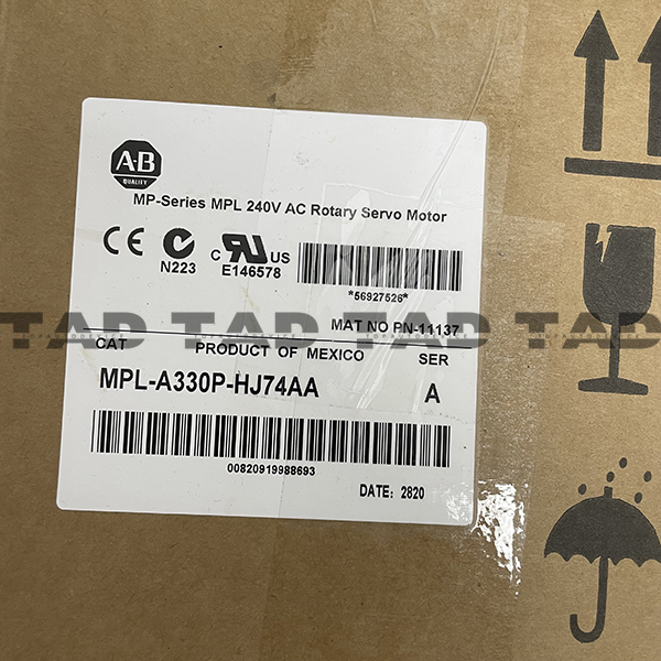 Allen-Bradley MPL-A330P-HJ74AA MP-Series MPL 240V AC Rotary Servo Motor