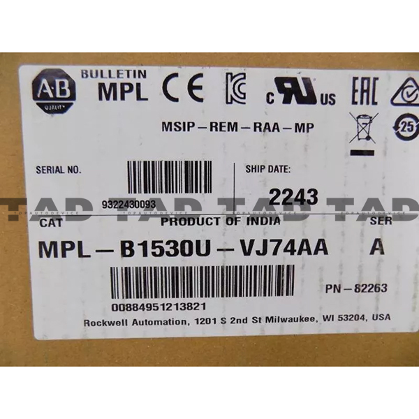 Allen-Bradley MPL-B1530U-VJ74AA