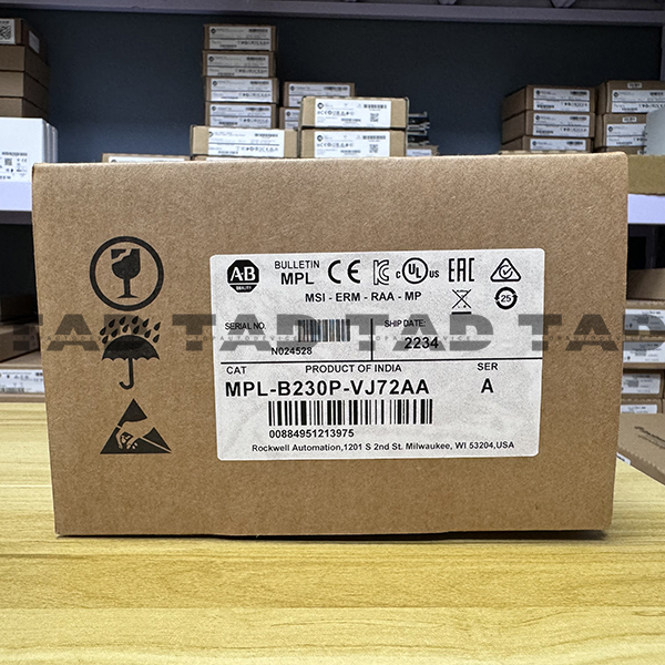 Allen-Bradley MPL-B230P-VJ72AA MP-Series MPL 480V AC Rotary Servo Motor