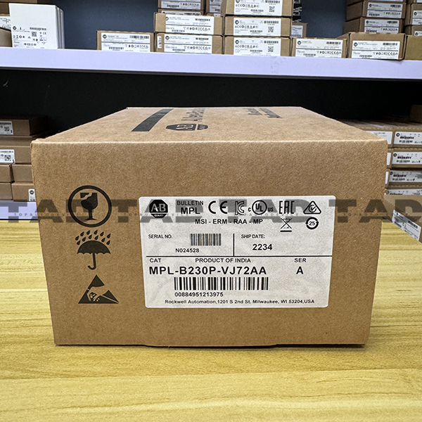 Allen-Bradley MPL-B230P-VJ72AA MP-Series MPL 480V AC Rotary Servo Motor