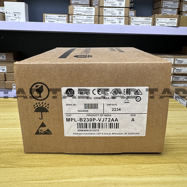 Allen-Bradley MPL-B230P-VJ72AA MP-Series MPL 480V AC Rotary Servo Motor