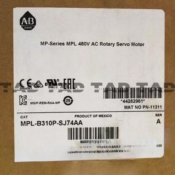 Allen-Bradley MPL-B310P-SJ74AA MP-Series MPL 480V AC Rotary Servo Motor