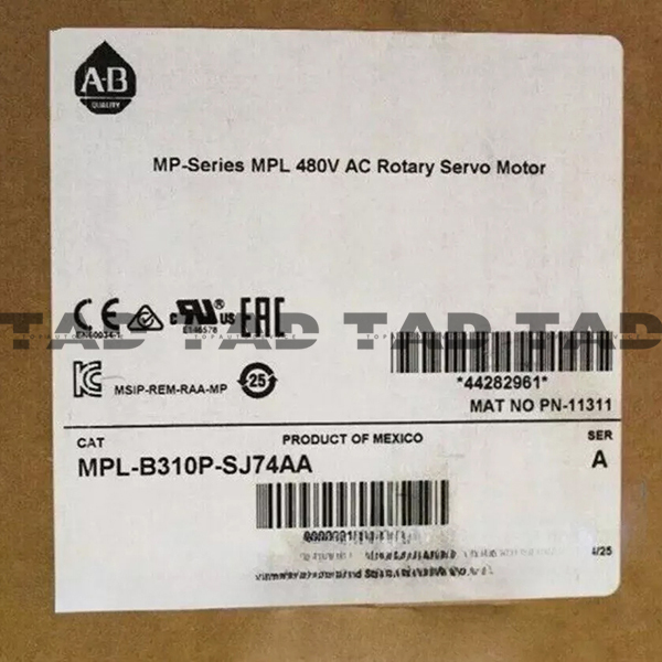 Allen-Bradley MPL-B310P-SJ74AA MP-Series MPL 480V AC Rotary Servo Motor