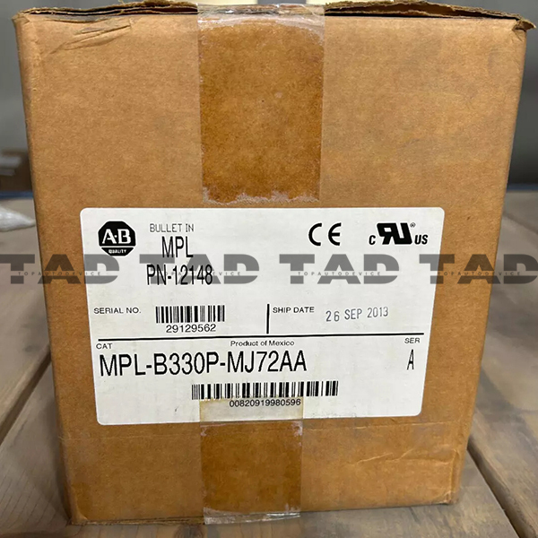 Allen-Bradley MPL-B330P-MJ72AA MP-Series MPL 480V AC Rotary Servo Motor