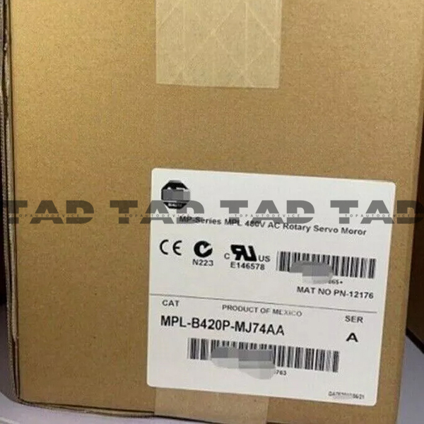 Allen-Bradley MPL-B420P-MJ74AA MP-Series MPL 480V AC Rotary Servo Motor